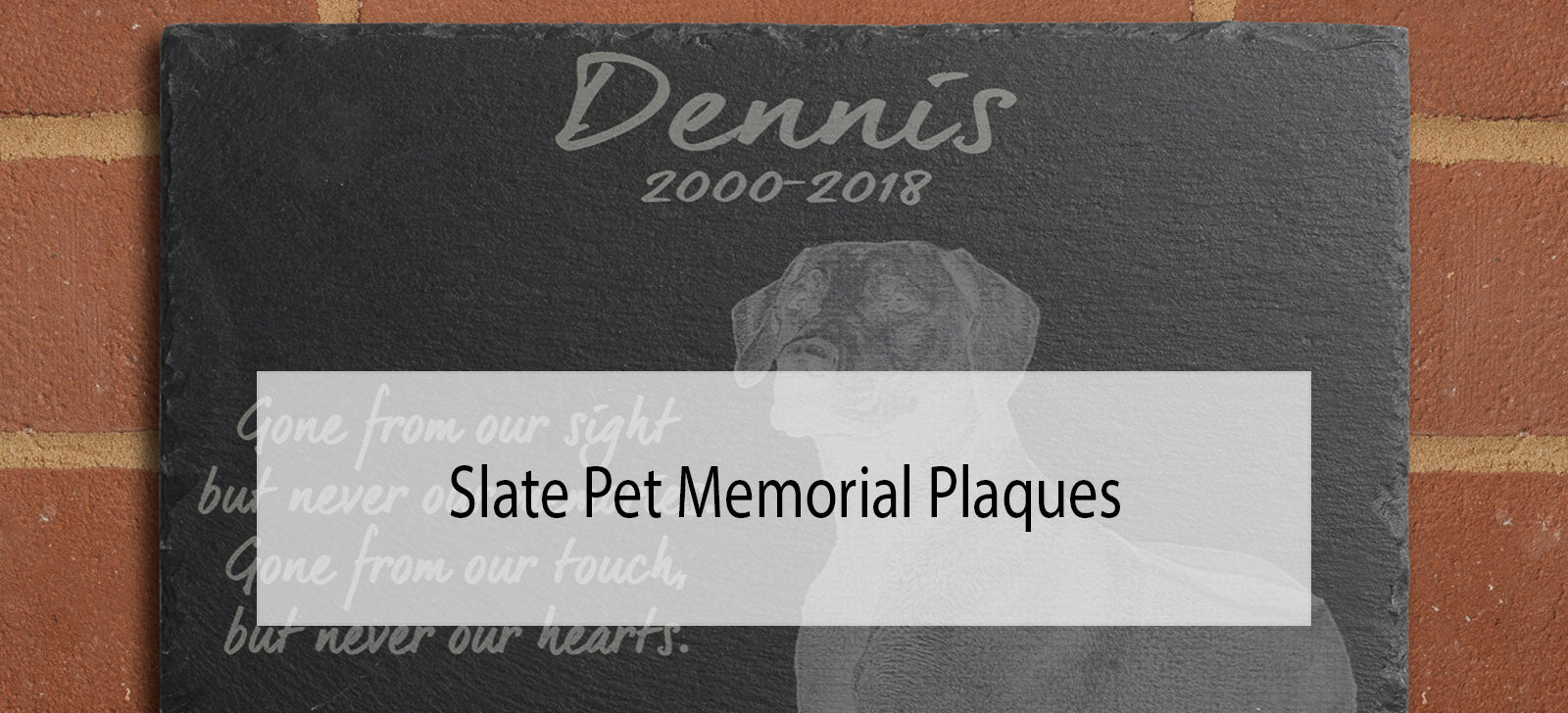 Slate Pet Memorial Plaques