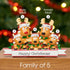 Personalised Family Christmas Xmas Decoration - Reindeer Family - TABLE TOP