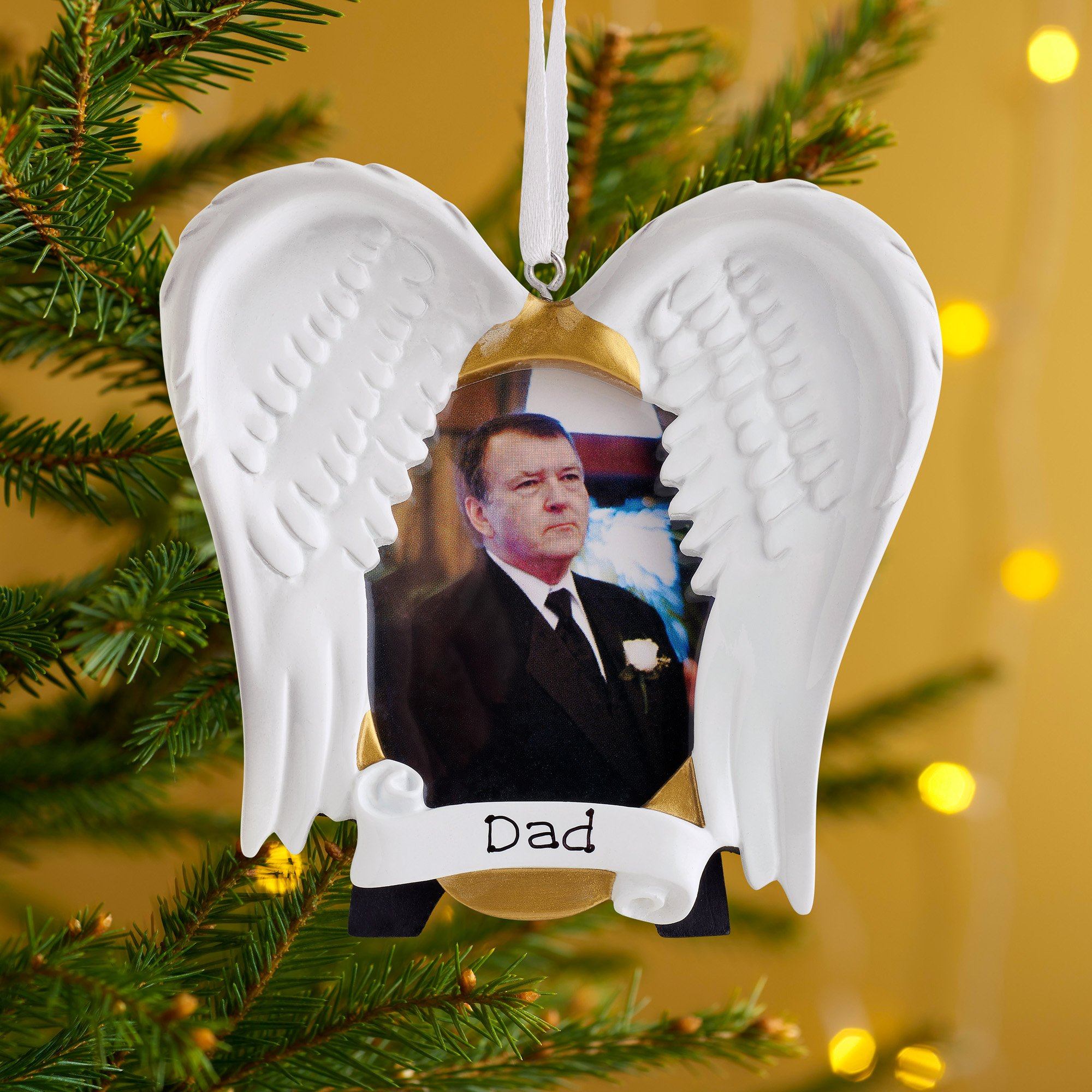 Christmas Ornament - Personalised Family Christmas Xmas Tree Decoration Ornament - In Loving Memory Frame