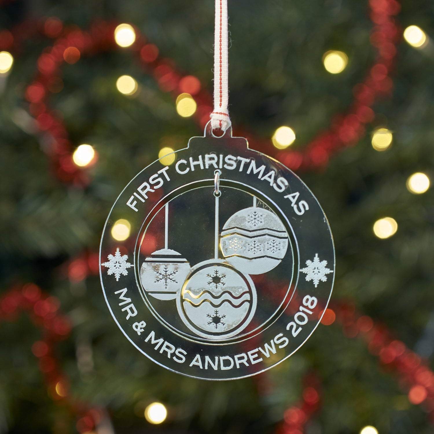 Christmas Decoration - Personalised Bauble Tree Decoration