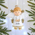 Christmas Ornament - Personalised Childs Christmas Xmas Tree Decoration Ornament - Angel Boy Or Girl