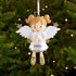 Christmas Ornament - Personalised Childs Christmas Xmas Tree Decoration Ornament - Angel Boy Or Girl