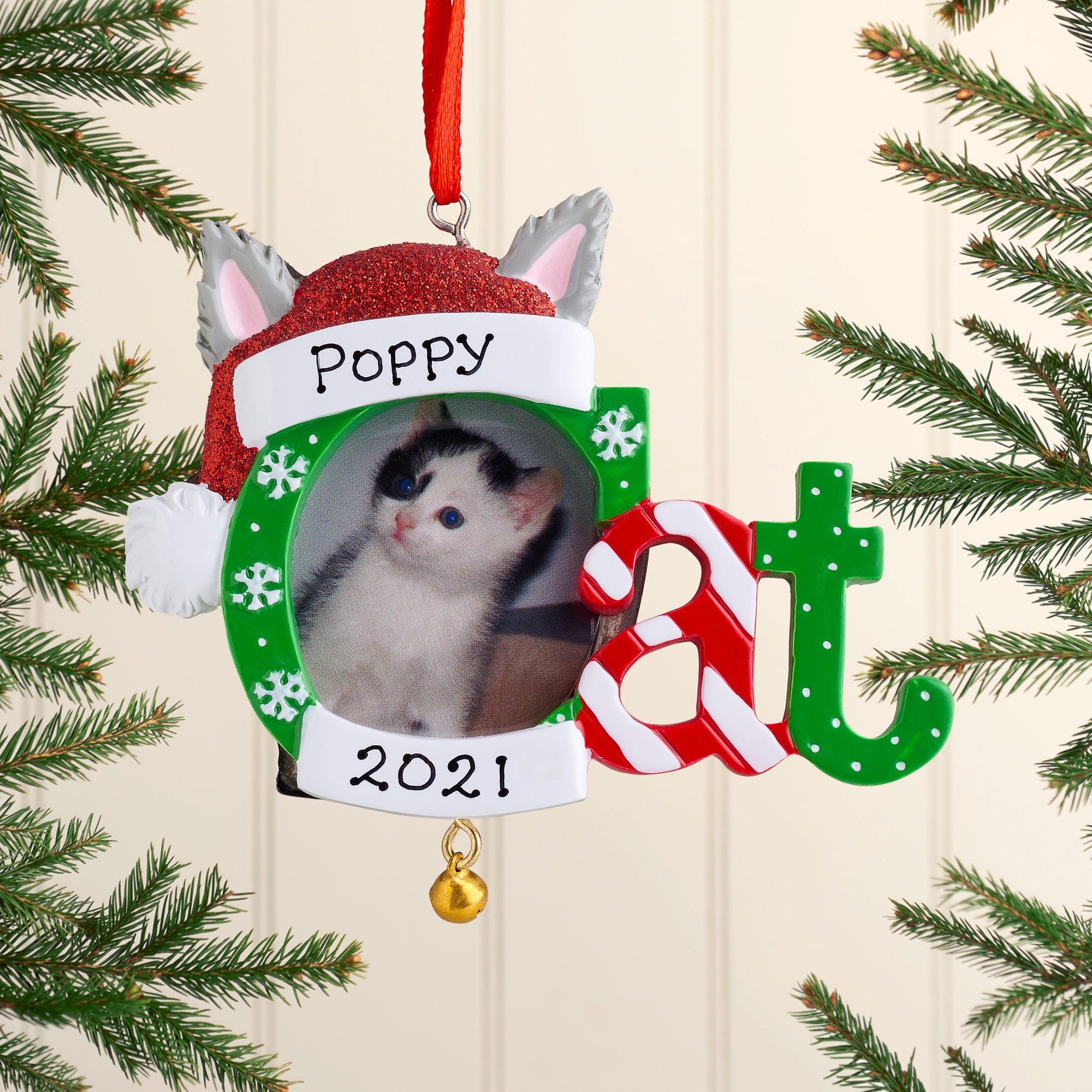 Christmas Ornament - Personalised Christmas Xmas Tree Decoration Ornament - Dog/Cat Photo Frames