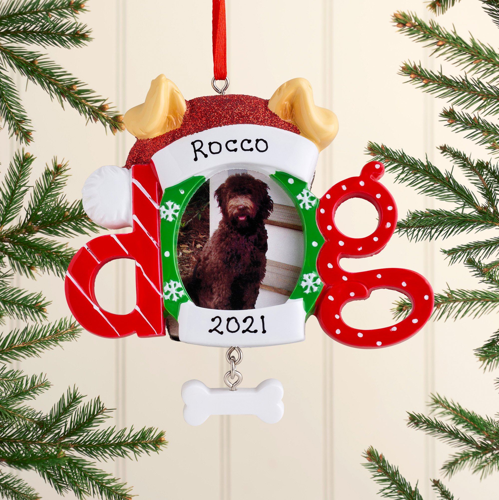 Christmas Ornament - Personalised Christmas Xmas Tree Decoration Ornament - Dog/Cat Photo Frames