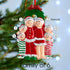 Christmas Ornament - Personalised Family Christmas Xmas Tree Decoration Ornament - Wreath Family