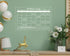 Personalised Acrylic Dry Erase Monthly and Weekly Wall Calendar