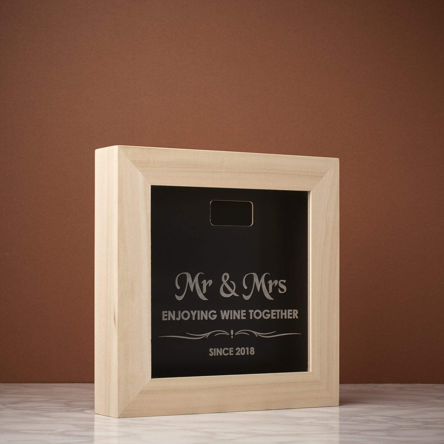 Memory Box Frame - Mr & Mrs Enjoying Since Memory Box Frame