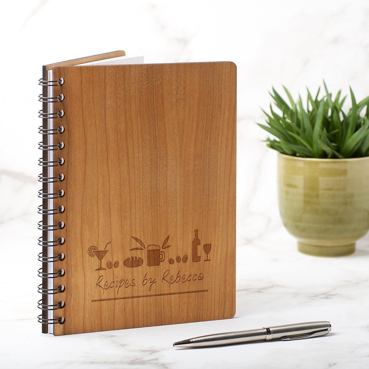 Notebook Planner - Personalised A5 Recipe Cook Book - Drinks