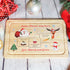 Personalised  Colour Wooden Christmas Eve Santa Treat Platter  - Squares
