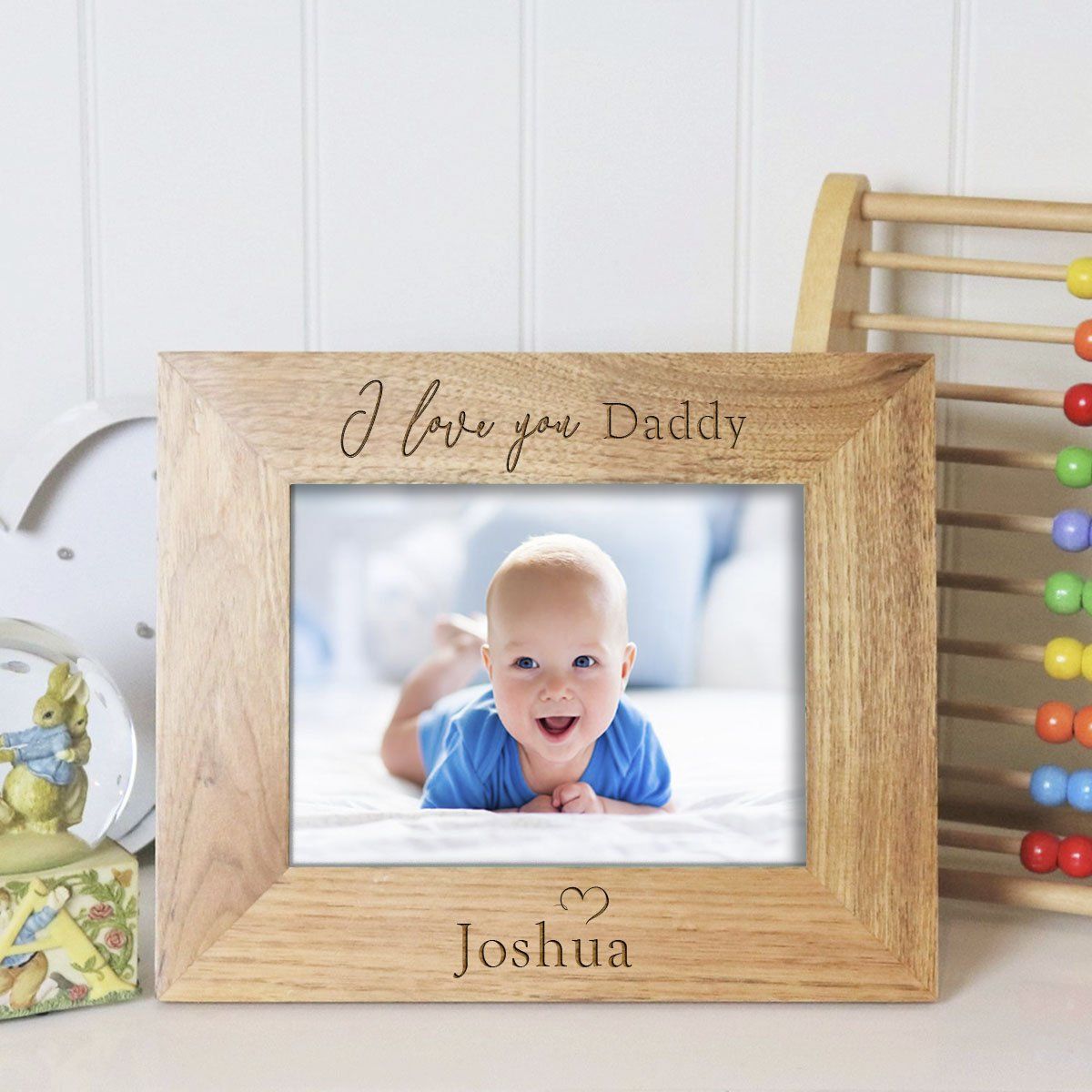 Photo Frame - Personalised Baby Photo Frame - I Love You Mummy Daddy