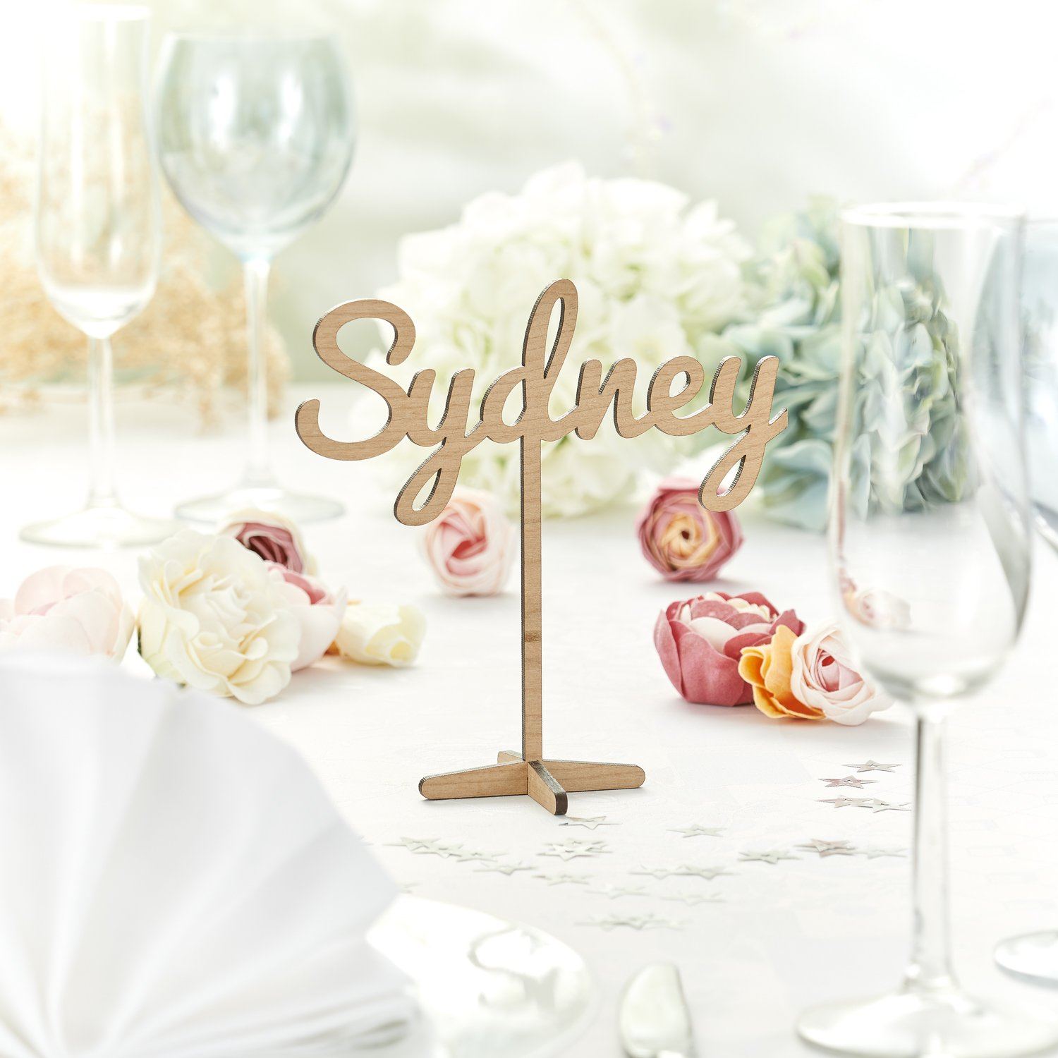 Table Numbers And Names - Rustic Wooden Wedding Table Names