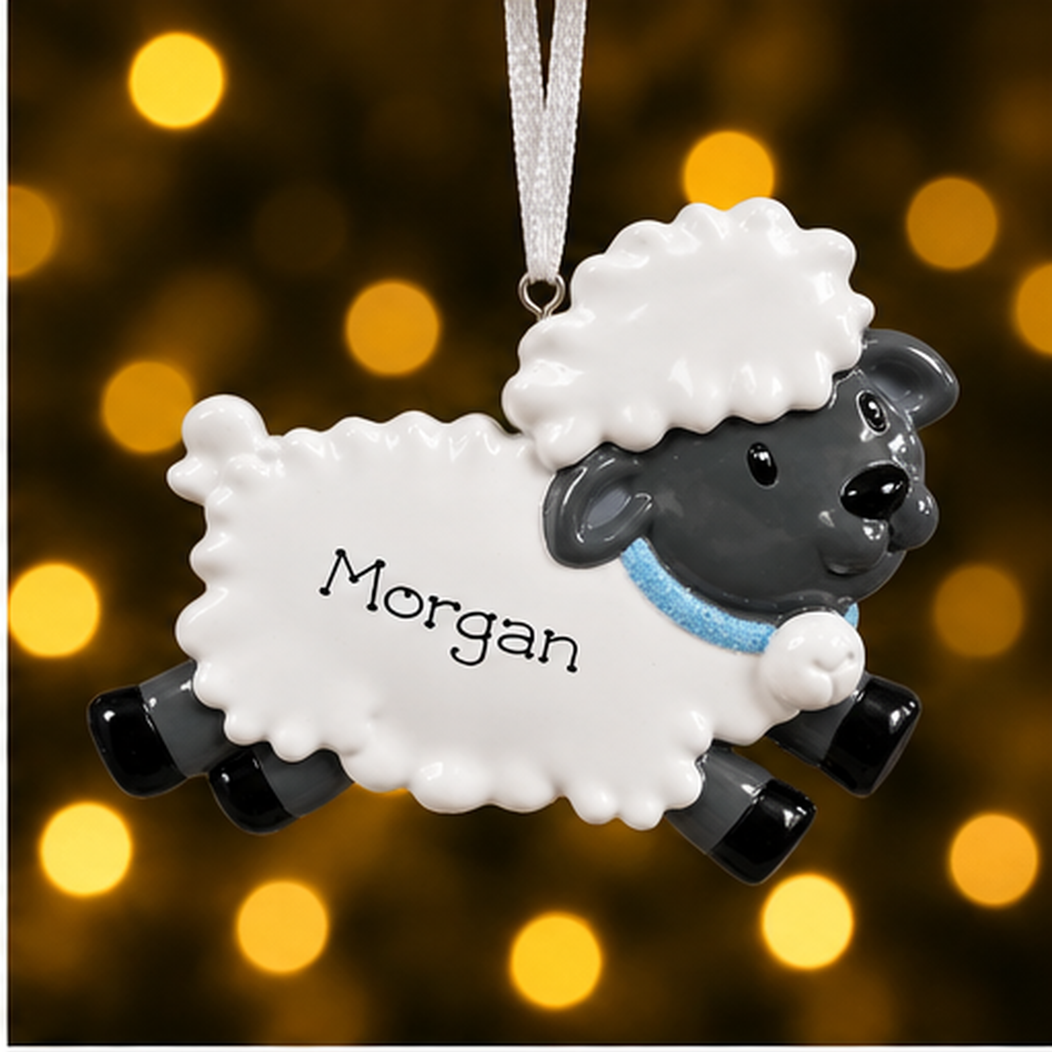 Personalised Baby's 1st Christmas Xmas Tree Decoration Ornament - Baby Sheep