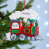 Personalised Family Christmas Xmas Tree Decoration Ornament - Christmas Train