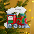 Personalised Family Christmas Xmas Tree Decoration Ornament - Christmas Train