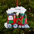 Personalised Family Christmas Xmas Tree Decoration Ornament - Christmas Train