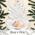 Personalised Childs Christmas Xmas Tree Decoration Ornament - Angel Boy or Girl Feathers