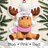 Personalised Childs Christmas Xmas Tree Decoration Ornament - Baby Reindeer