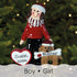 Personalised Pet Dog Christmas Xmas Tree Decoration Ornament - Boy/Girl & Dog