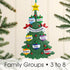 Personalised Family Christmas Xmas Tree Decoration Ornament - Green Tree