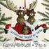 Personalised Family Christmas Xmas Tree Decoration Ornament - Moose Family
