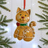 Personalised Family Christmas Xmas Tree Decoration Ornament - Gingerbread Cat