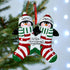 Personalised Family Christmas Xmas Tree Decoration Ornament - Penguin Stocking Family