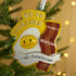 Personalised Family Christmas Tree Decoration Ornament - Bacon & Egg