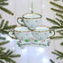 Personalised Family Christmas Xmas Tree Decoration Ornament - Teacups Family