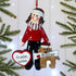 Personalised Pet Dog Christmas Xmas Tree Decoration Ornament - Boy/Girl & Dog