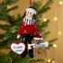 Personalised Pet Dog Christmas Xmas Tree Decoration Ornament - Boy/Girl & Dog