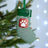 Personalised Pet Dog Cat Christmas Xmas Tree Decoration Ornament - Green PetStocking