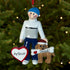 Personalised Pet Dog Christmas Xmas Tree Decoration Ornament - Boy/Girl & Dog