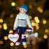 Personalised Pet Dog Christmas Xmas Tree Decoration Ornament - Boy/Girl & Dog