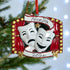 Personalised Family Christmas Xmas Tree Decoration Ornament -Theatre Masks