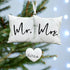 Personalised Family Christmas Xmas Tree Decoration Ornament - Mr and Mrs Pillow
