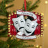 Personalised Family Christmas Xmas Tree Decoration Ornament -Theatre Masks