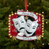 Personalised Family Christmas Xmas Tree Decoration Ornament -Theatre Masks
