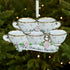 Personalised Family Christmas Xmas Tree Decoration Ornament - Teacups Family