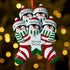 Personalised Family Christmas Xmas Tree Decoration Ornament - Penguin Stocking Family