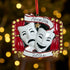 Personalised Family Christmas Xmas Tree Decoration Ornament -Theatre Masks