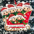 Personalised Family Christmas Xmas Tree Decoration Ornament - Polar Sleigh Family
