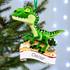 Personalised Family Christmas Xmas Tree Decoration Ornament - Dinosaur