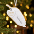 Personalised Family Christmas Xmas Tree Decoration Ornament - Memorial Feather