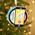 Personalised Family Christmas Xmas Tree Decoration Ornament - Cell Phone Dance App