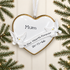 Personalised Family Christmas Xmas Tree Decoration Ornament - In Our Hearts