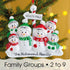 Christmas Ornament - Personalised Family Christmas Xmas Tree Decoration Ornament - North Pole Family