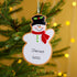 Christmas Ornament - Personalised Family Christmas Xmas Tree Decoration Ornament - Snowman Cookie