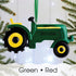 Christmas Ornament - Personalised Family Christmas Xmas Tree Decoration Ornament - Tractor