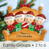 Personalised Family Christmas Xmas Tree Decoration Ornament - Bed Heads Family
