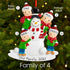 Personalised Family Christmas Xmas Tree Decoration Ornament - Building Snowman